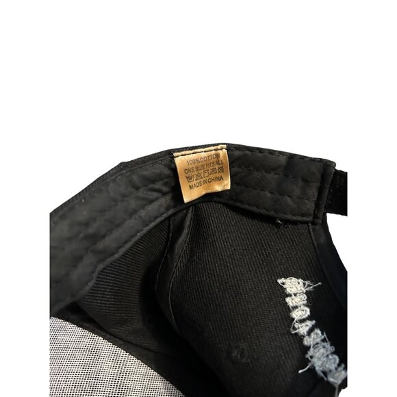 Nissan Black Baseball Cap hat 100% Cotton Adjustable Strap Made In China - Picture 3 of 3